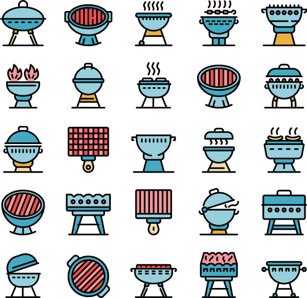 火盆图标设置平图片下载