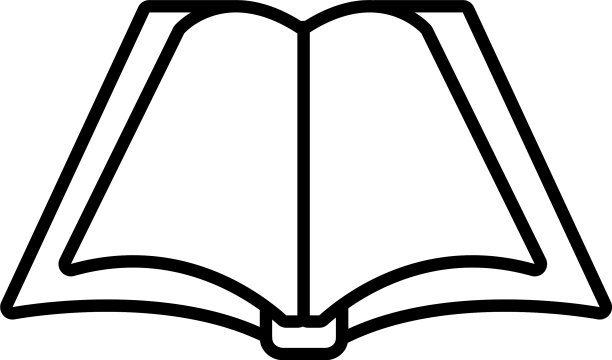 书本学校打开线条风格图标图片下载
