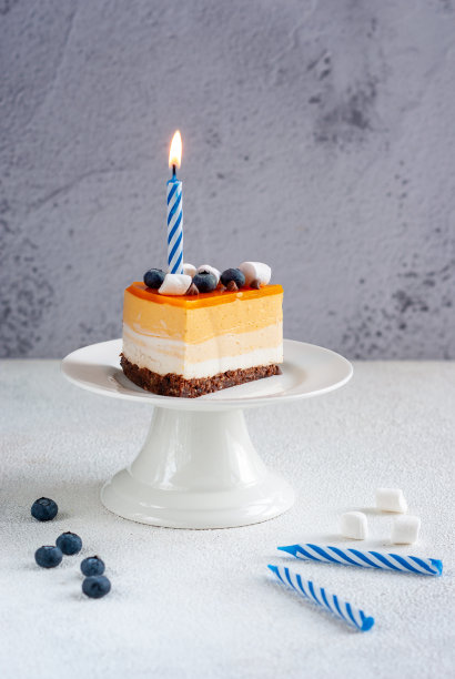 平安的蛋糕和蜡烛图片下载