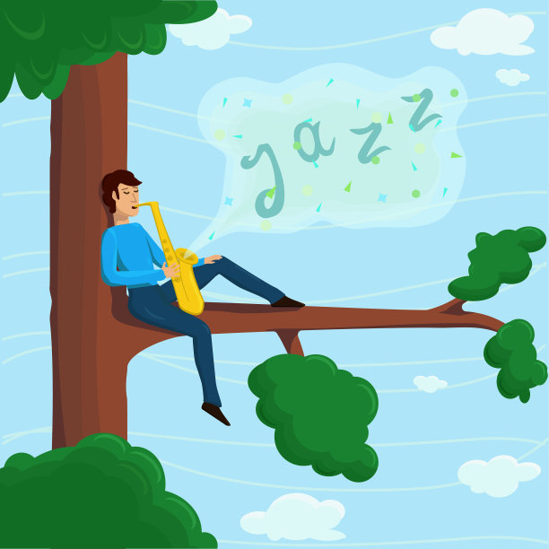 一个人坐在树枝上图片下载