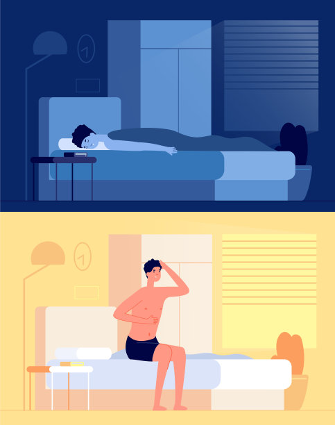 醒来的男人睡觉男孩休息后的家伙图片下载