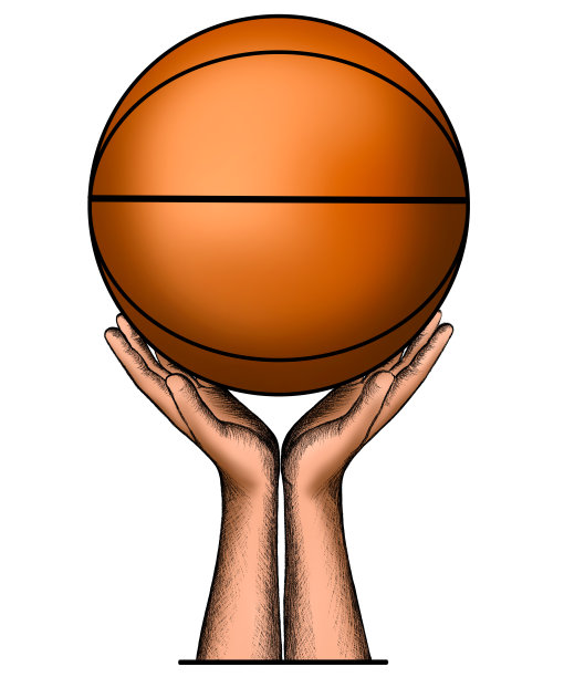 一个男人手里拿着一个彩色篮球图片下载