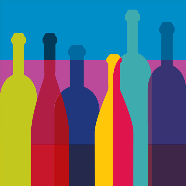 酒瓶子艺术背景酒楼图片下载