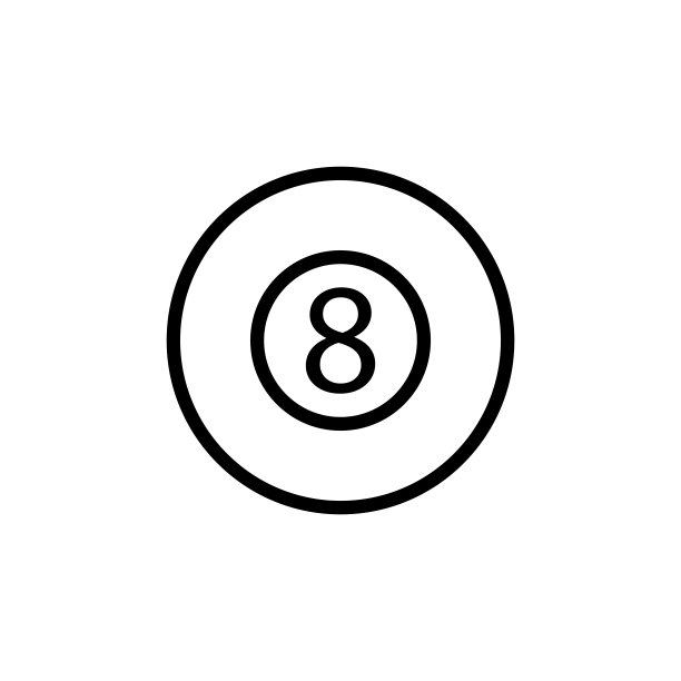 台球图标设计矢量模板图片下载