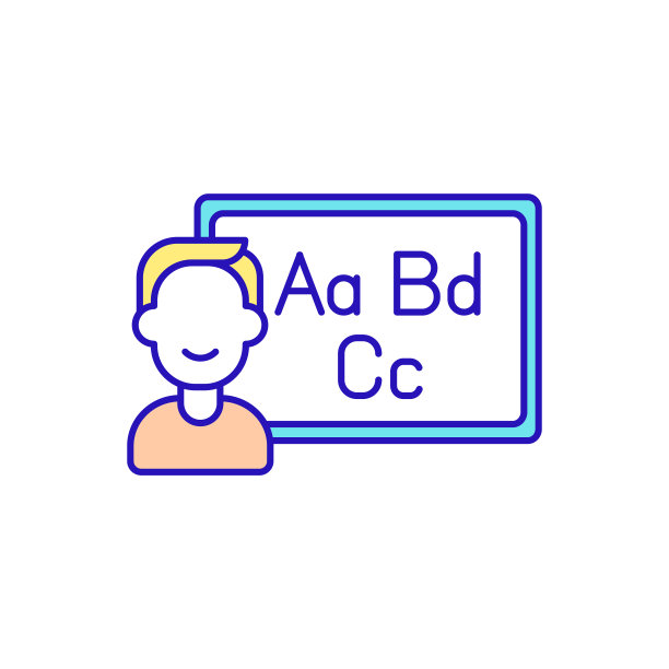 在线教育课程RGB颜色图标图片下载