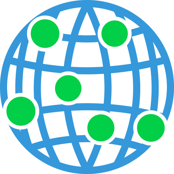 地球仪连接点图标图片下载