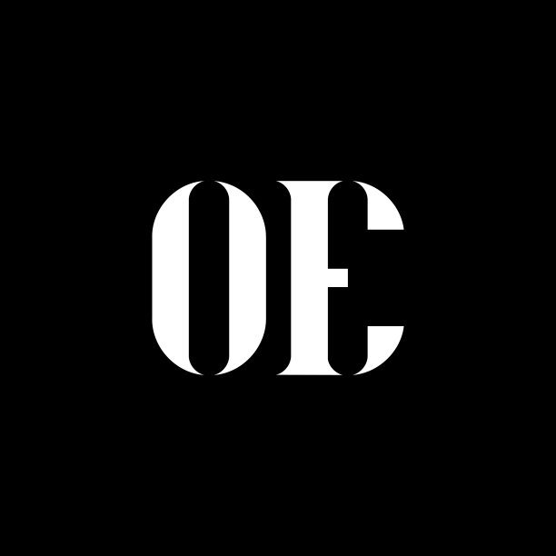 Oe字母标识设计的首字母Oe大写图片下载