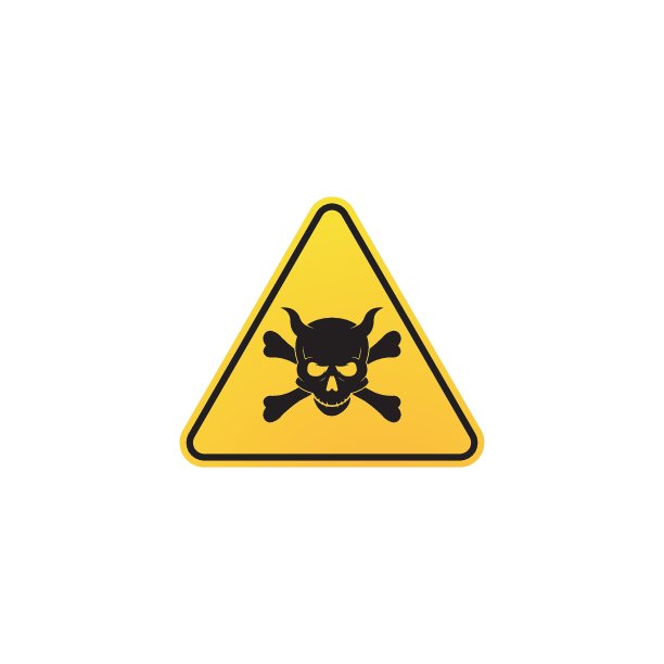 骷髅危险图标矢量图片下载