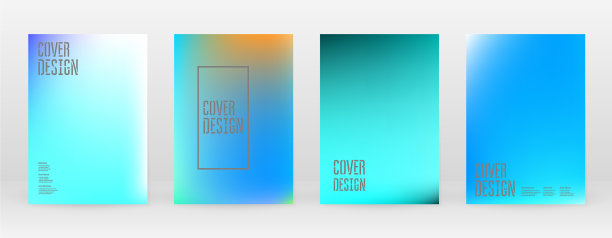 柔和充满活力的蓝绿色霓虹概念图片下载