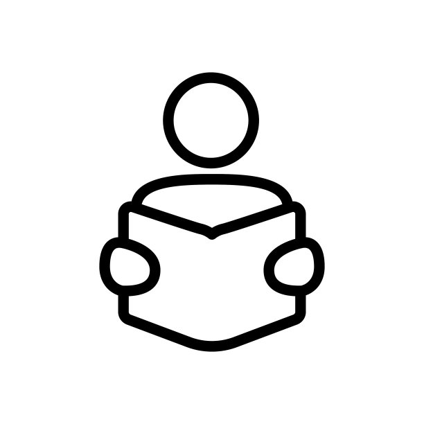 人们学习符号线图标图片下载