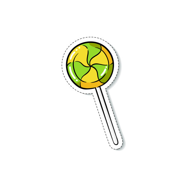 棒棒糖与棒糖图标素描卡通图片下载