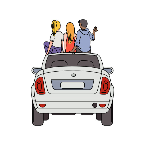 露天电影人物素描图片下载