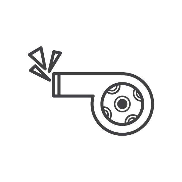 吹口哨预展设计。哨子图标隔离在白色背景。准备好使用向量。图片下载