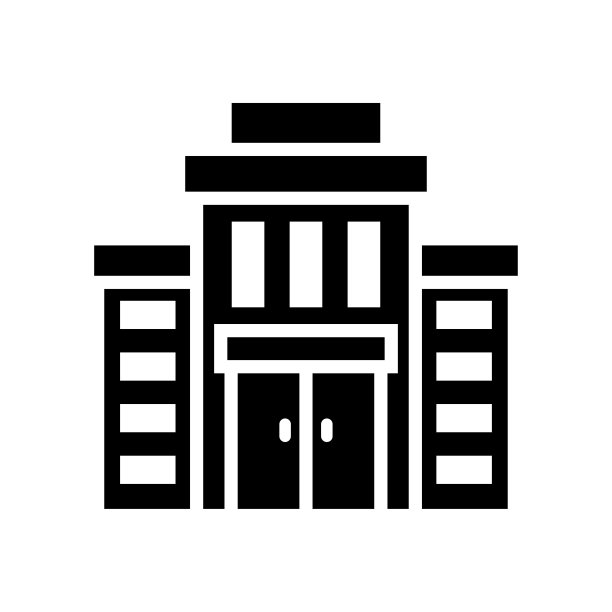 公寓矢量图标固体风格插图。EPS 10个文件图片下载