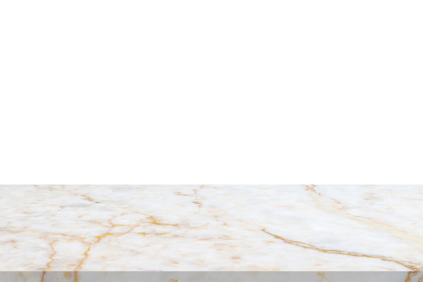 白色大理石桌面隔离在白色背景上的产品展示图片下载