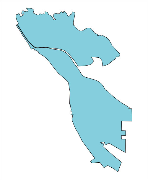 日本爱知县八藩市地图。图片下载