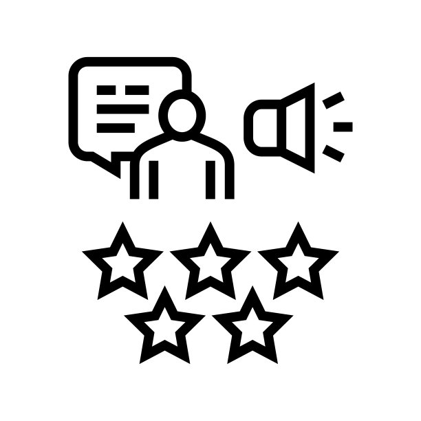 声誉公关线图标矢量插图图片下载