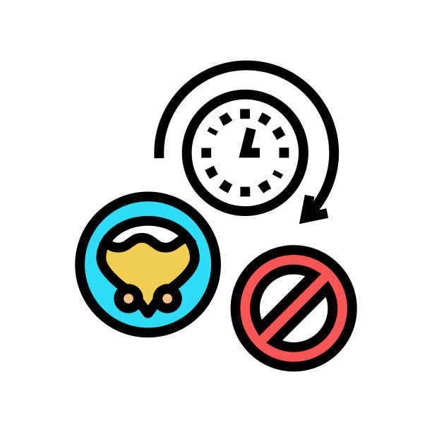 长时间无尿色图标矢量插图图片下载