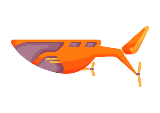 潜艇水下。可爱的卡通黄色潜水艇。深海探测器的水下船。在海底潜水探险。儿童游戏说明图片下载