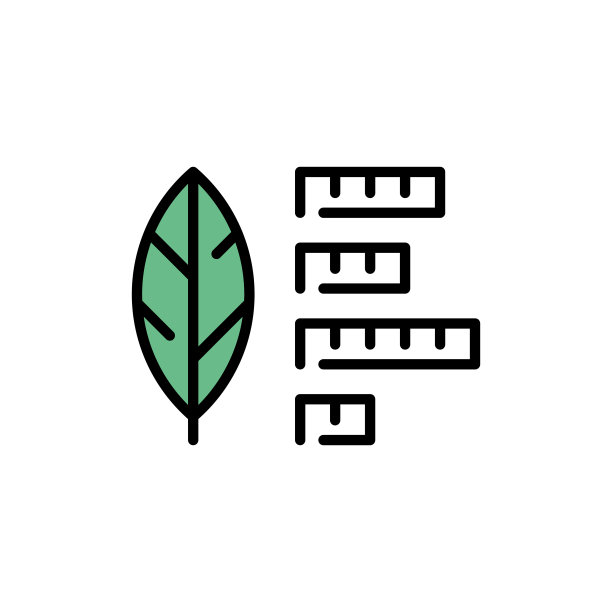 矢量智能农场叶子图标图片下载