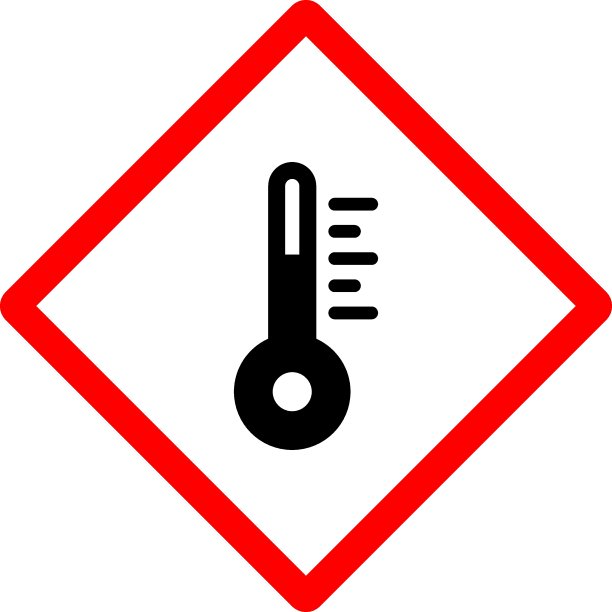 舒适温度为泳池概念矢量红色图标设计，泳池和海滩安全规则为白色背景，温度计标志图片下载