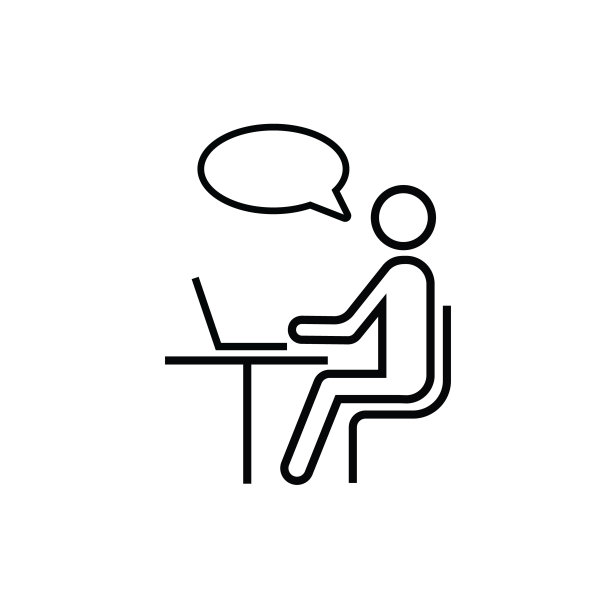 在线培训图标。网络研讨会标志设计图片下载