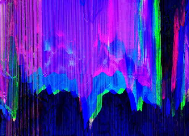 Glitch交错纹理未来的背景图片下载