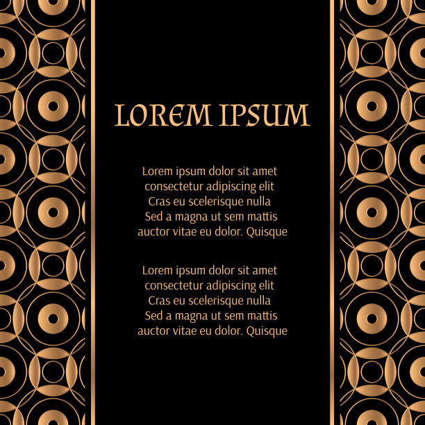 几何豪华背景向量。现代圆御图案卡模板。极简设计的节日派对邀请图片下载