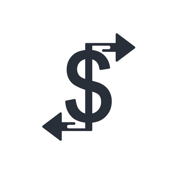 金融转账：矢量图标图片下载