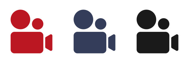 摄像机图标集图片下载