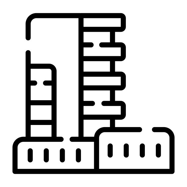 公寓线性图标，房地产Web和移动图标图片下载