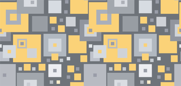 儿童的几何无缝图案在一个彩色的背景与正方形。用于墙纸、衬衫、贺卡、载体等印刷。图片下载