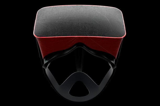 概念上使用虚拟现实眼镜与划痕隔离在白色图片下载