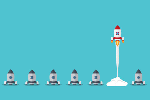 不同凡响：敢于冒险，成就人生——火箭象征勇气、进取、自信、信念和无畏图片下载