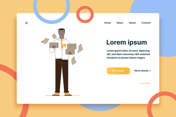 不高兴的经理和成堆的文件图片下载