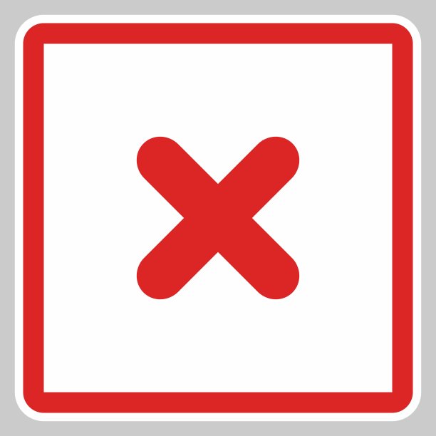 错误的分数，打叉的分数，拒绝，不同意，不，错误，不好，错误的选择，任务完成，投票。-向量标记符号在红色。孤立的图标。图片下载