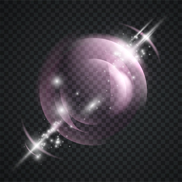 发光的玻璃球图片下载