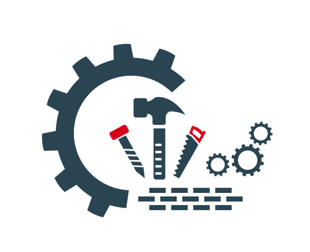 矢量插图的标志，建设工具图标。图片下载