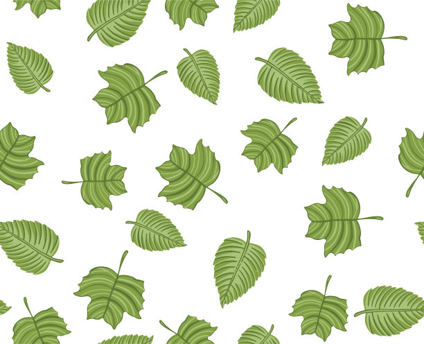 秋叶图案无缝背景图片下载