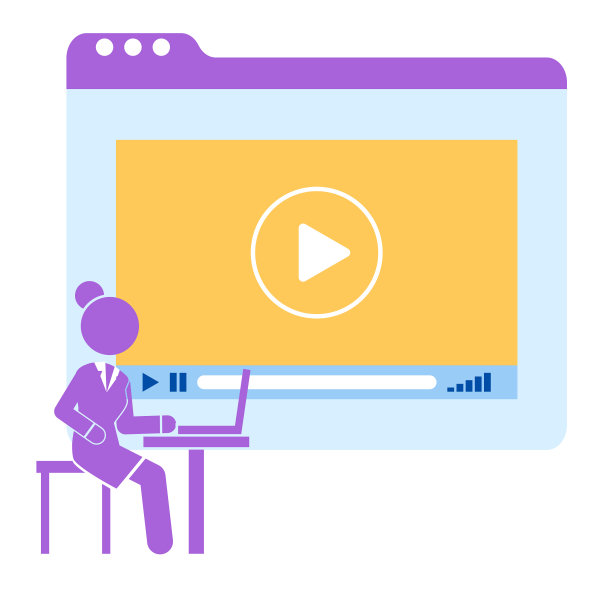 穿着笔记本电脑的女商人图片下载