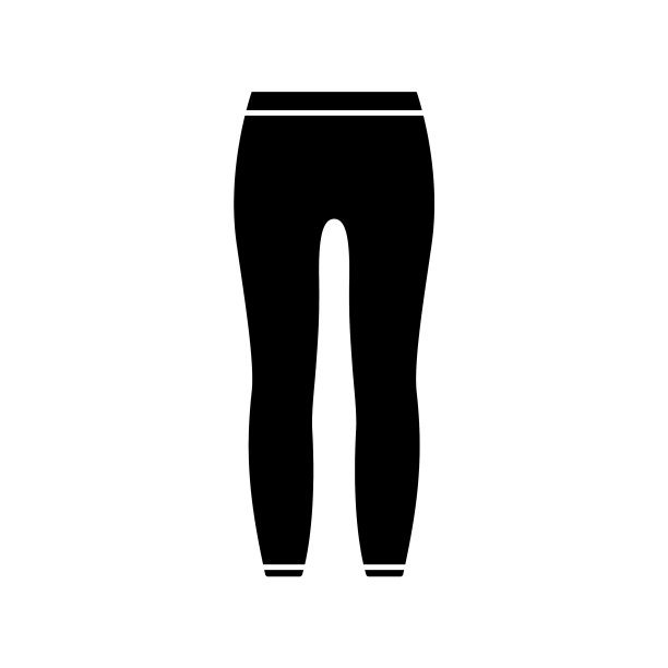 腰部有弹性的剪影紧身裤图片下载