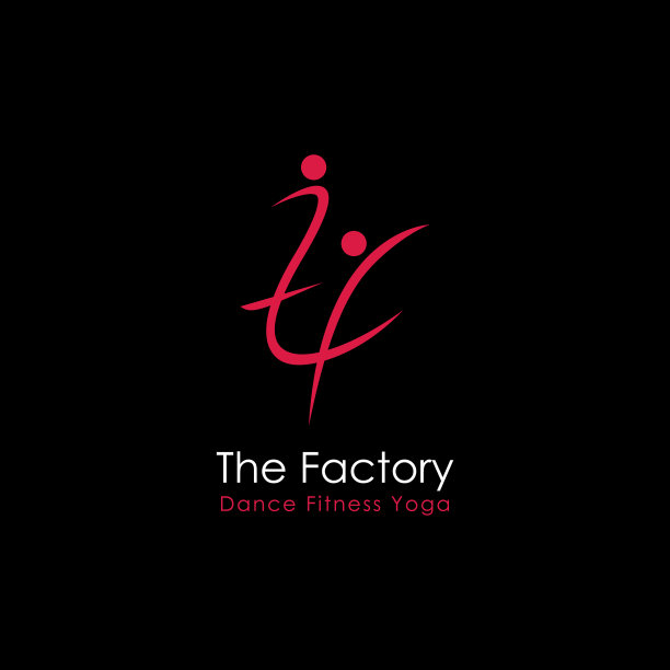 字母tf标志图标模板上的黑色背景图片下载