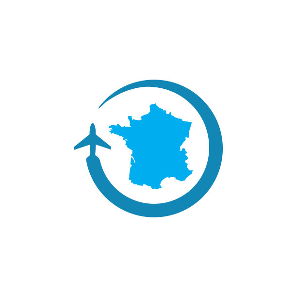 现代法国商务旅游标志设计图片下载