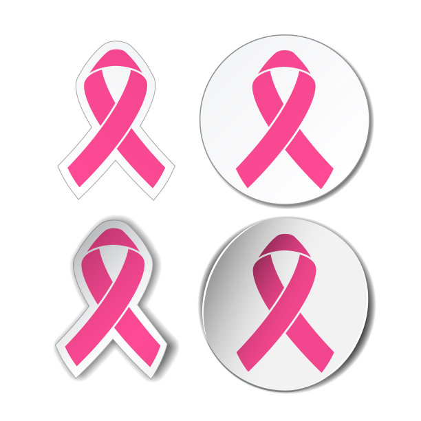 为胸部设置粉色丝带符号图片下载