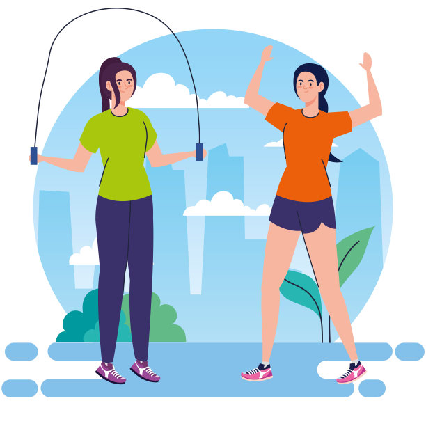 妇女练习户外运动图片下载