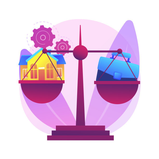 平衡工作和家庭的抽象概念图片下载