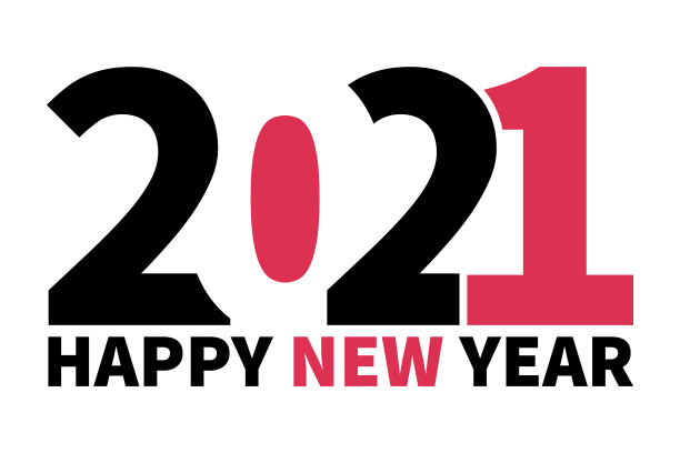 新年快乐2021文字设计模板图片下载