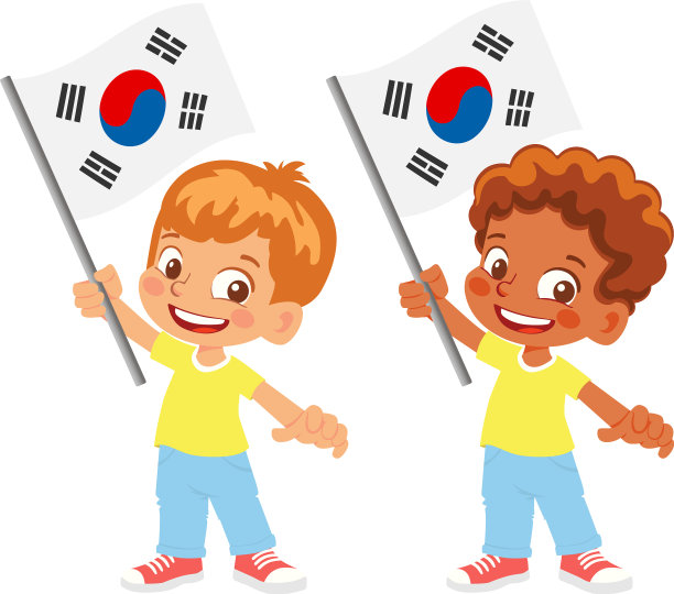 手持韩国国旗图片下载