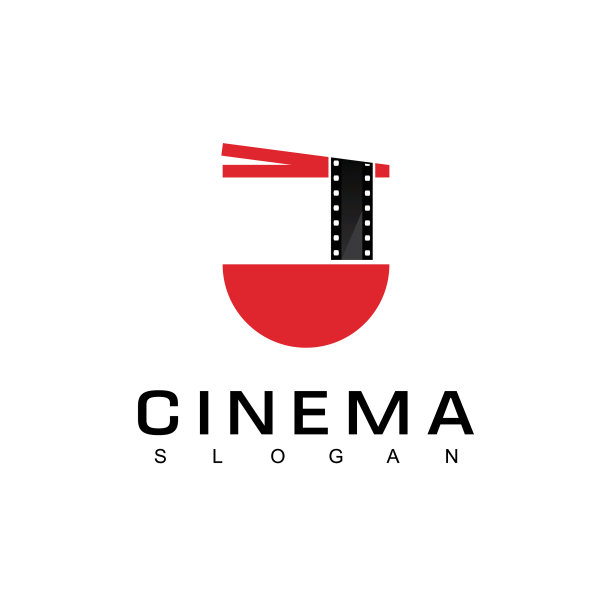 面条电影烹饪标志设计图片下载