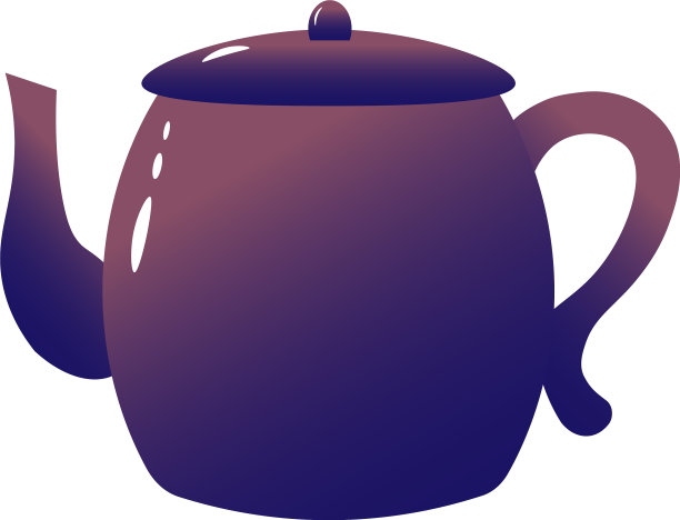 紫色茶壶是家用电器的图标或图片下载